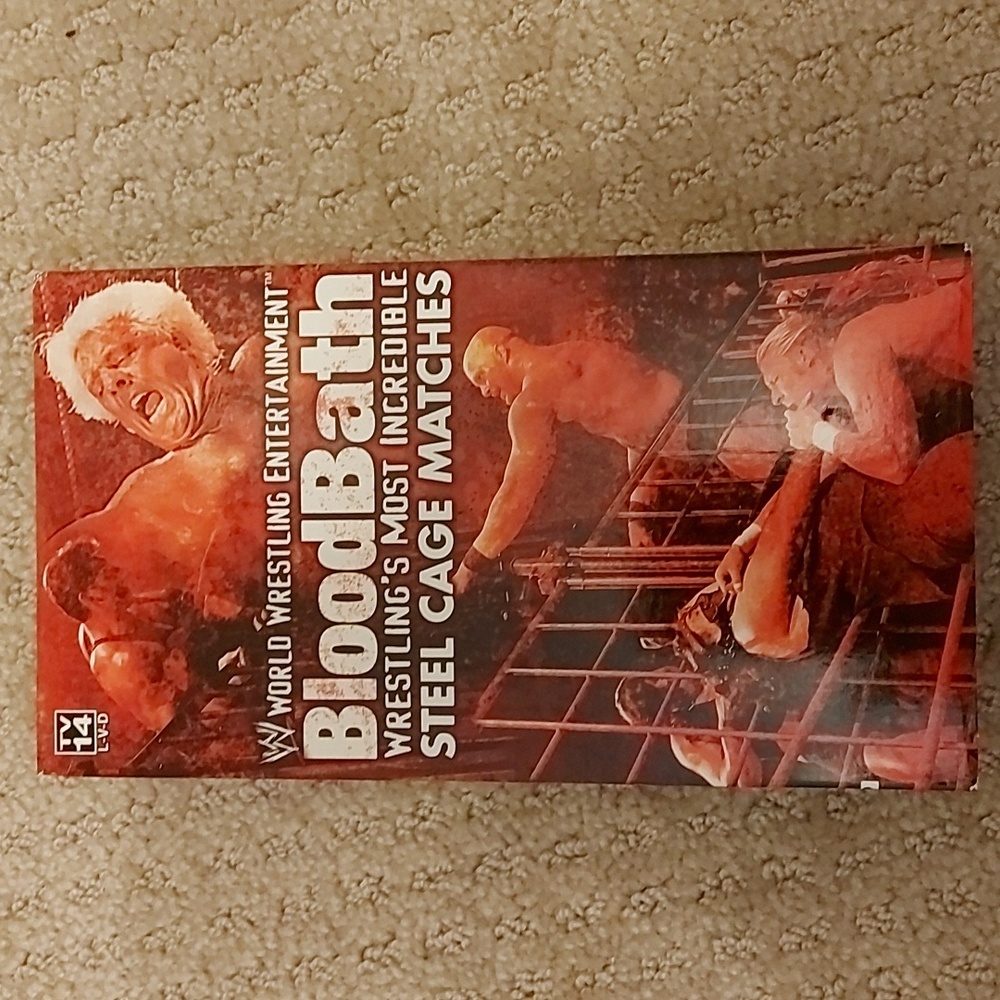 WWE Blood Bath Wrestling Most Incredible Steel Cage Matches VHS cassette 2003